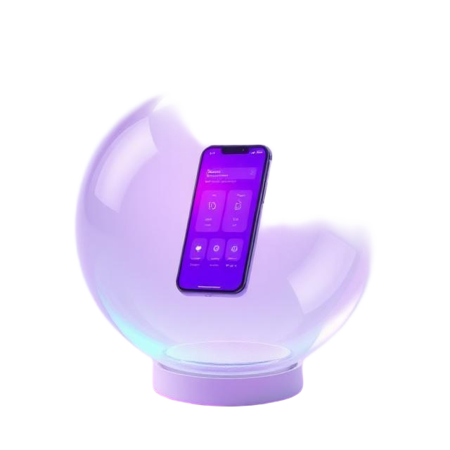 Digital Products — glass illustration