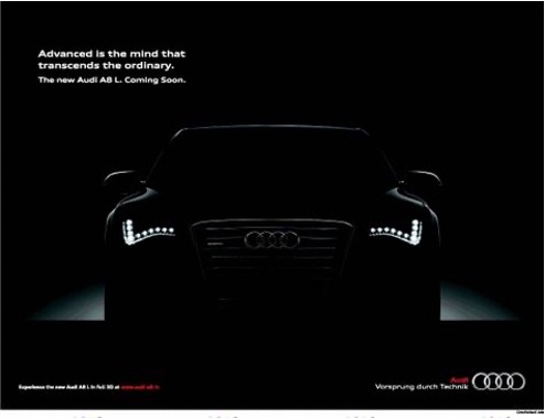 Audi A8 teaser advertisement